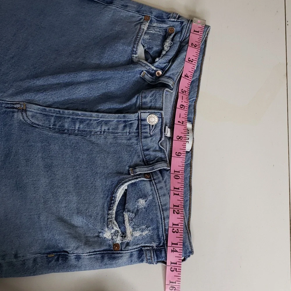 Agolde Nico High Rise Slim Fit Button Fly Ankle Jeans Size 29 Sustainable Retro